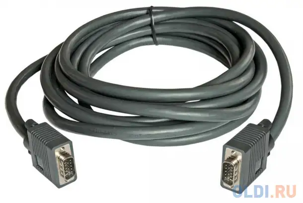 Кабель vga 10м gembird premium тройное экранирование черный cc-ppvga-10m-b, фотография 1