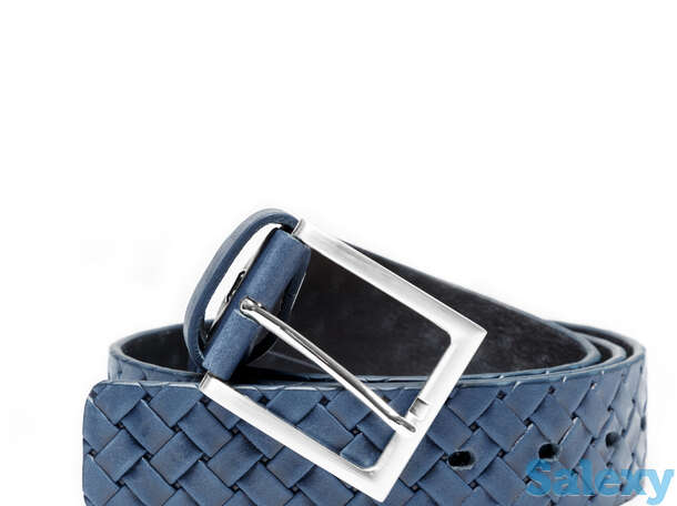 Ремень мужской abbots dark blue, фотография 1