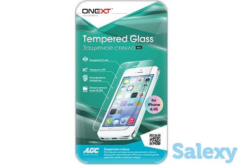 Защитное стекло onext для iphone 4/4s. прозрачный, фотография 2