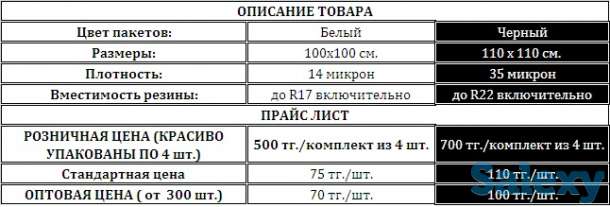 Пакеты для Шин и Дисков, фотография 3