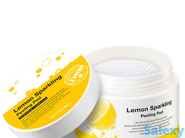 Ватные диски для пилинга secret key lemon sparkling peeling pad, фотография 1