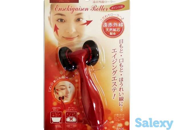 Роликовый массажер для лица с минералами vess liftreju face roller, фотография 1