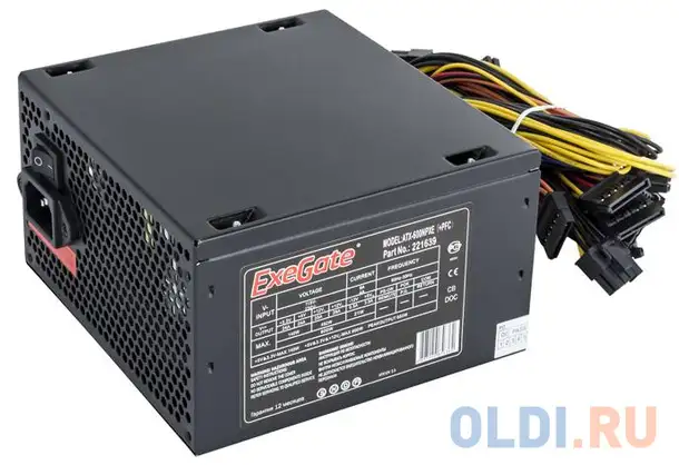 Блок питания exegate 600npxe 600 вт, фотография 1