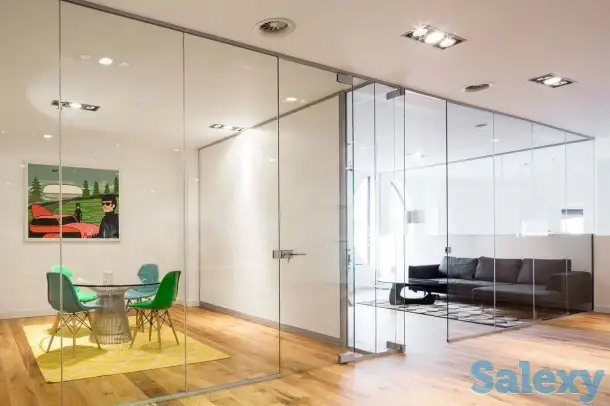 Цельностеклянные перегородки, фотография 1