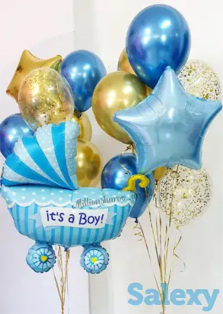 Гелиевые шары, фотозоны, оформление праздников, фотография 4