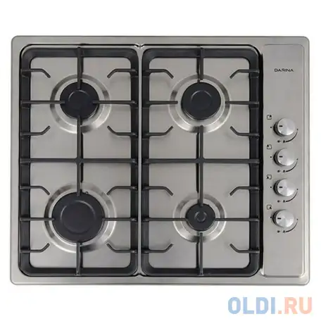 Варочная панель газовая darina 1t1 bgm341 12 x серебристый, фотография 1