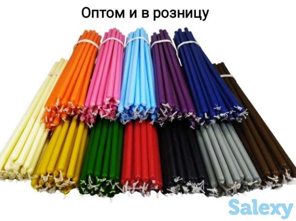 Восковые цветные свечи, фотография 1