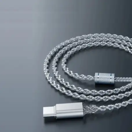 Провод VARLO Type-C на QDC 0,75 HiFi 7.1 Silver, фотография 5