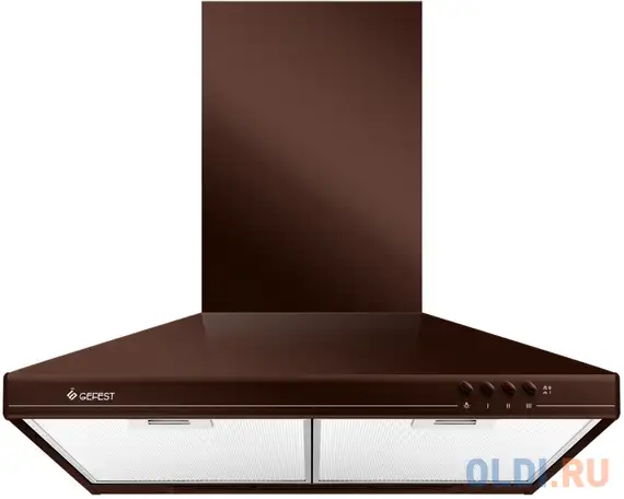 Вытяжка каминная gefest во 10 к47 коричневый, фотография 1