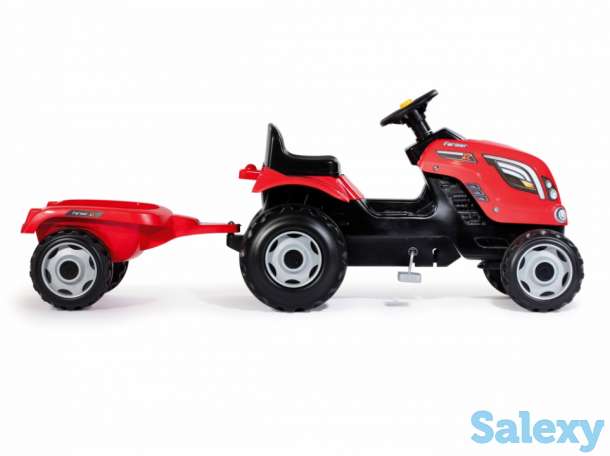 Трактор педальный XL с прицепом Smoby Франция, фотография 3