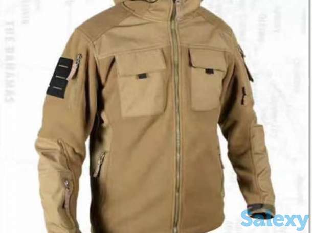 Натовские тактические флисовые комбинированные кофта-ветровка-726 Оптом и в Розницу, фотография 3