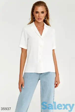 Легкая блуза с отложным воротником, фотография 1