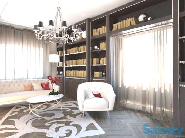 Проектируем дизайн интерьера в квартирах и выполняем дизайнерский ремонт по картинкам 3D, фотография 3