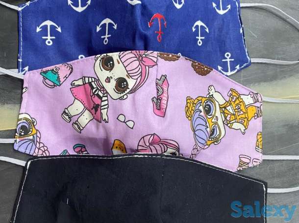 Многоразовые х/б маски. Минимальный заказ 1000 шт., фотография 1