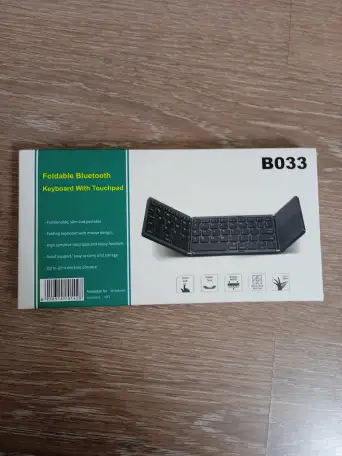 Складная беспроводная клавиатура с тачпадом, фотография 10