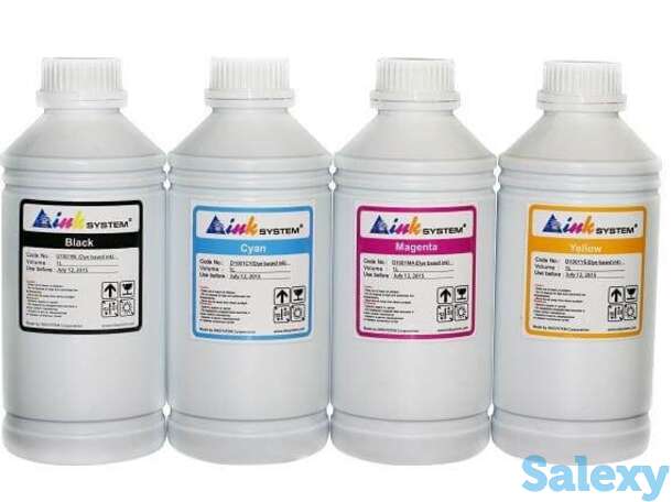 Комплект экосольвентных чернил inksystem 1000 мл (4 цвета), фотография 1