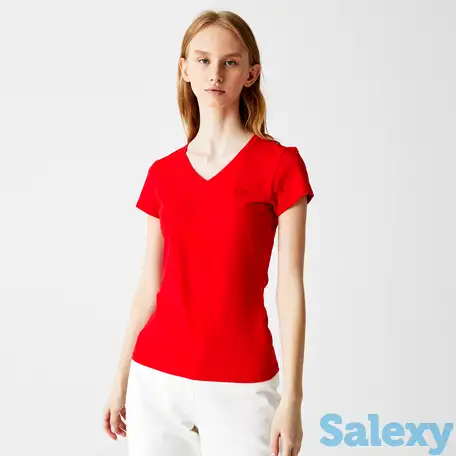 Женская футболка lacoste slim fit, фотография 1