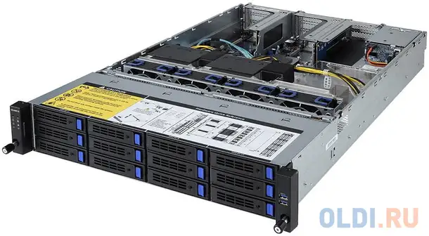 Серверная платформа 2u gigabyte r281-3c2, фотография 1