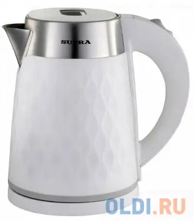 Чайник электрический supra kes-1798 1.7л. 1500вт белый (корпус: пластик), фотография 1