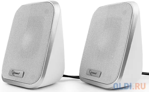 Колонки gembird spk-100-w 2х3 вт белый, фотография 1