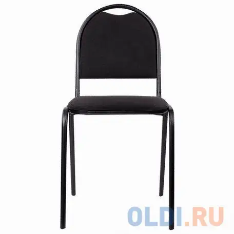 Стул для посетителей рс00л, черный каркас, ткань черная, фотография 1