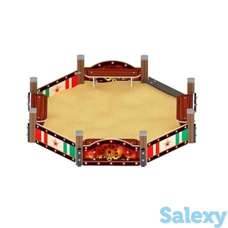 Песочница восьмигранная карнавал (шапито) - ио 5.01.04-20, фотография 1