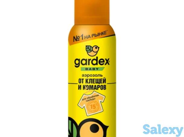 Аэрозоль gardex baby от клещей и комаров 150мл, фотография 1