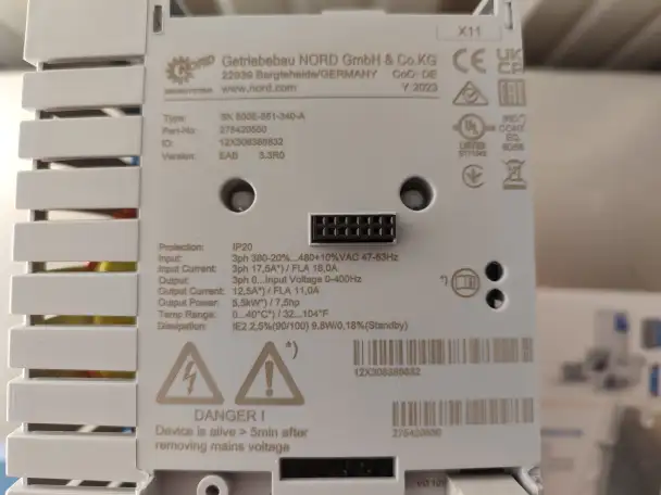 ПРЕОБРАЗОВАТЕЛЬ SK 500E-551-340-A с технологической панелью, фотография 3