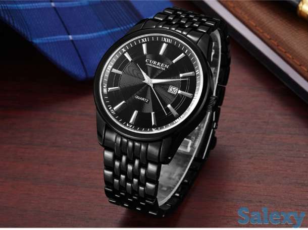 Кварцевые наручные часы Curren Chronometer, новые, в подарочной упаковке, фотография 5