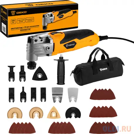 Многофункциональный инструмент deko dkot600 600вт рыжий/черный, фотография 1