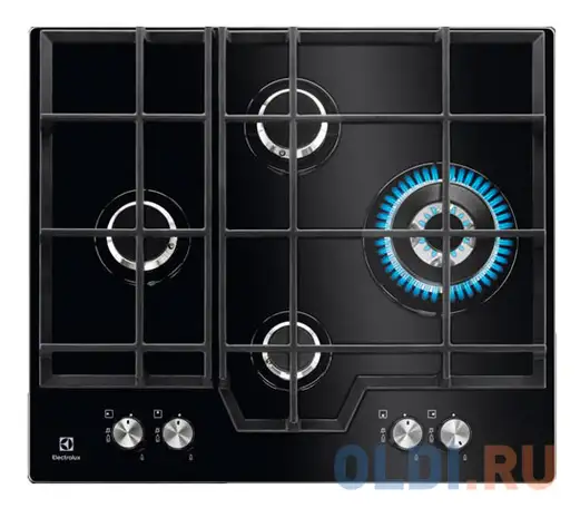 Варочная панель газовая electrolux kgg6456k черный, фотография 1