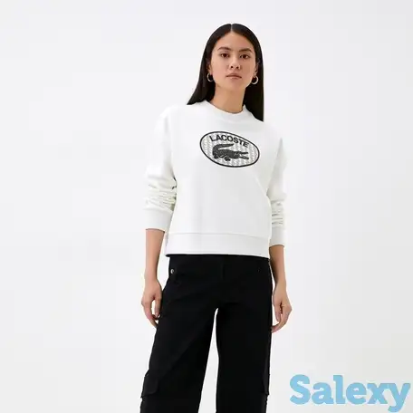 Женская толстовка lacoste из смеси хлопка, фотография 1