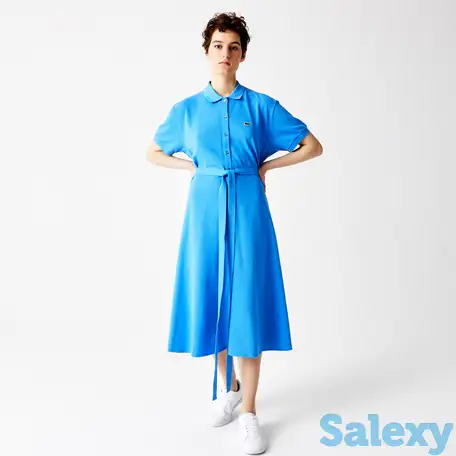 Женское платье-поло lacoste с поясом, фотография 1