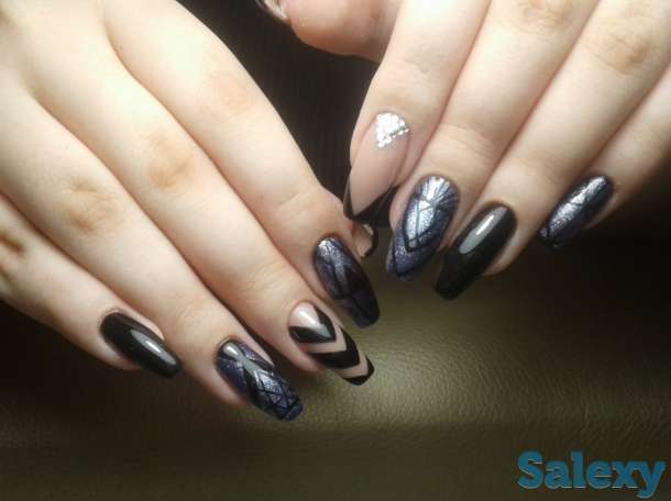 наращивание ногтей покрытие гель лак маникюр педикюр, фотография 5