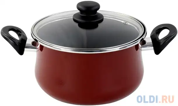 Кастрюля с крышкой vitrinor authentique burgundy 22, фотография 1