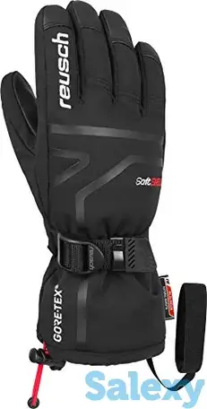 Перчатки reusch 17-18 down spirit gtx jr black/white, фотография 1