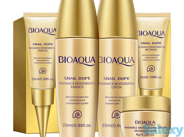 Набор для лица bioaqua snail dope radiance moisturizing set, фотография 1