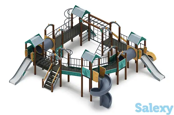 Остров детства (тайга) - дик 2.01.8.02-23 - игровой комплекс h=1200 h=2000, фотография 1