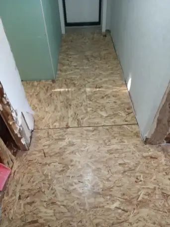 Укладка ламината настил линолеума и ОСБ, фотография 8