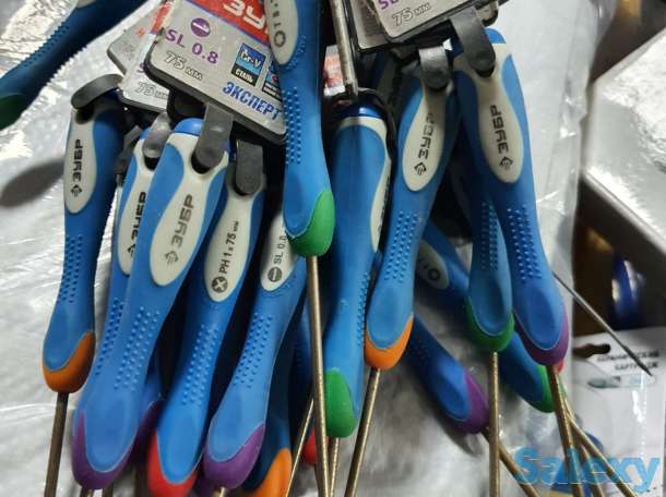 Отвертка шлицевая, крестик, звездочка ЗУБР ЭКСПЕРТ точных работ Сr-V, фотография 1