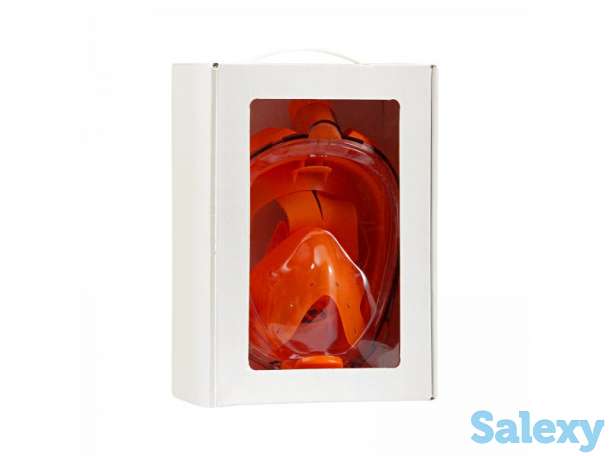 Маска подводная полнолицевая sargan галактика премиум прозрачная/желтая/желтая, фотография 6