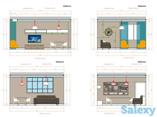 Проекты для ремонта квартир,домов 1000 тг. за м2, фотография 7