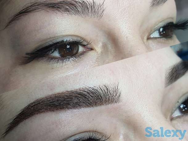 Перманентный макияж. Брови губы и веки. Мини тату и надписи, фотография 2