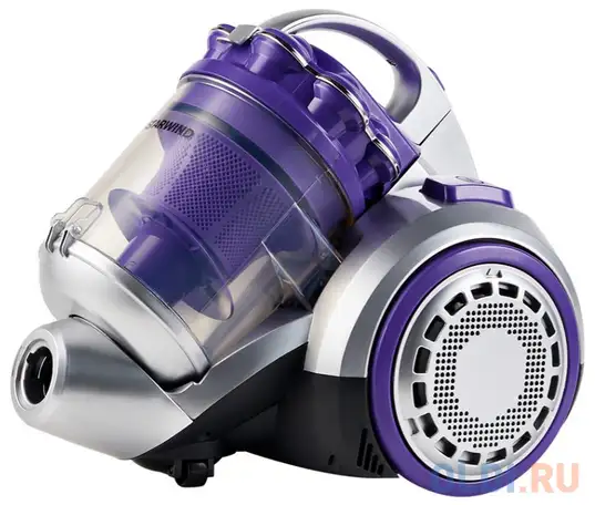 Пылесос starwind scv3450 2500вт фиолетовый/серебристый, фотография 1