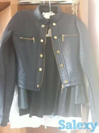 Стильный укороченный пиджак-курточка на девочку 10лет., фотография 1