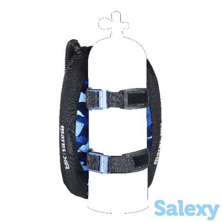 Комплект blue battle backmount 16л, с алюминиевым крепежём mares xr, фотография 2