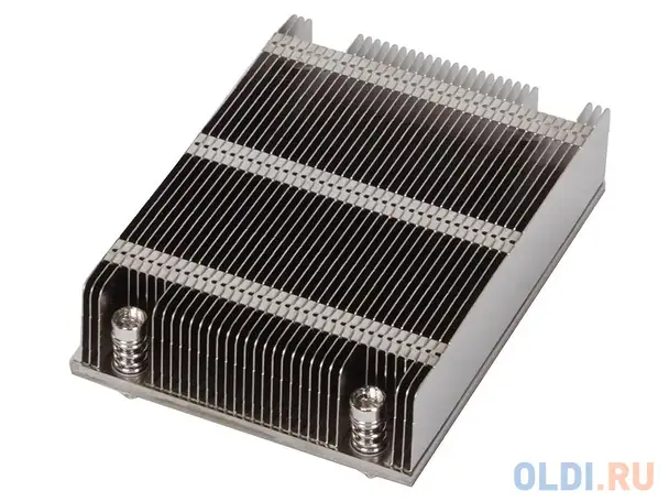 Радиатор без вентилятора supermicro snk-p0047ps 1u up, dp servers, lga2011, narrow, фотография 1