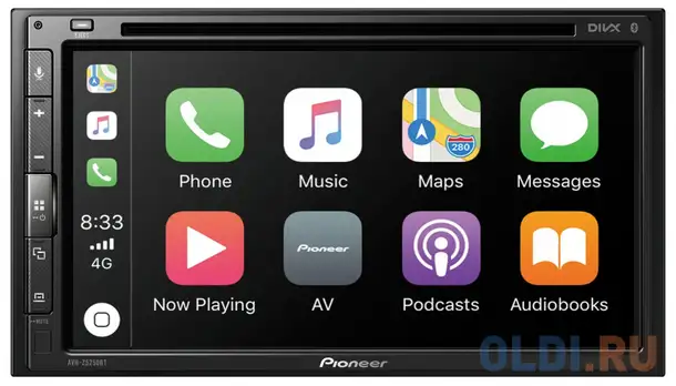 Автомагнитола cd dvd pioneer avh-z5250bt 2din 4x50вт, фотография 1