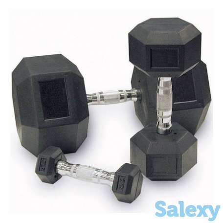 Гантель обрезиненная неразборная 12.5+12.5кг, фотография 1