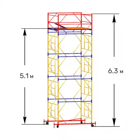 Строительные леса Вышка Тура оптом и в розницу по всему Казахстану!, фотография 2